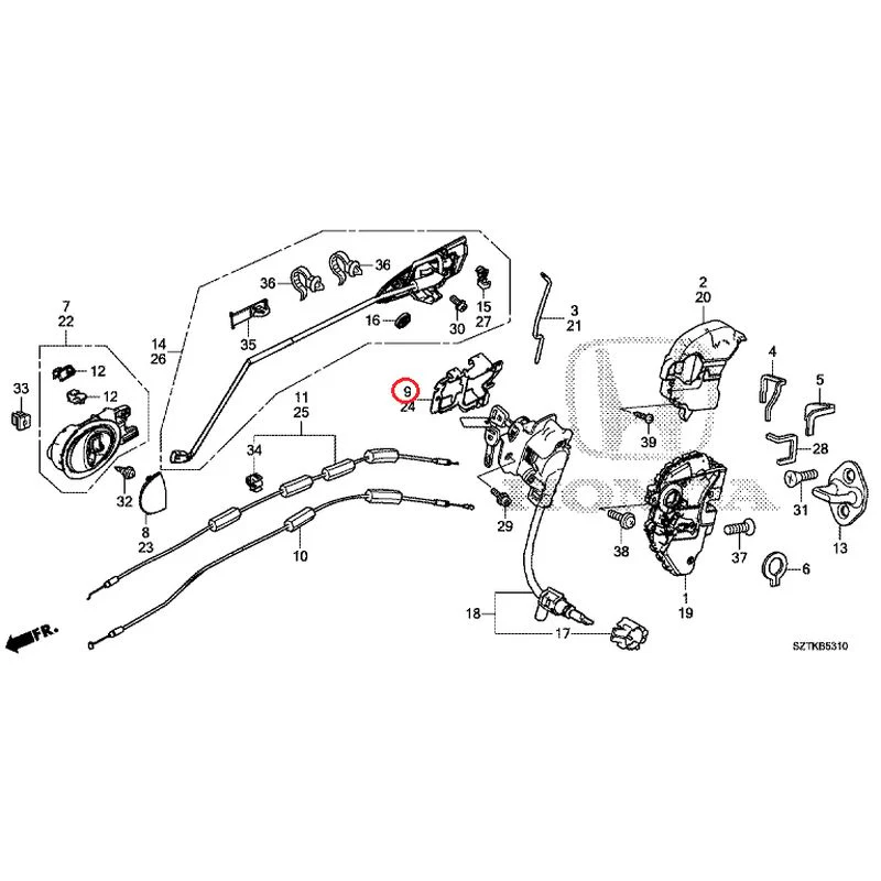 [NEW] JDM HONDA CR-Z ZF2 2014 Door Locks/Outer Handles GENUINE OEM - Image 10