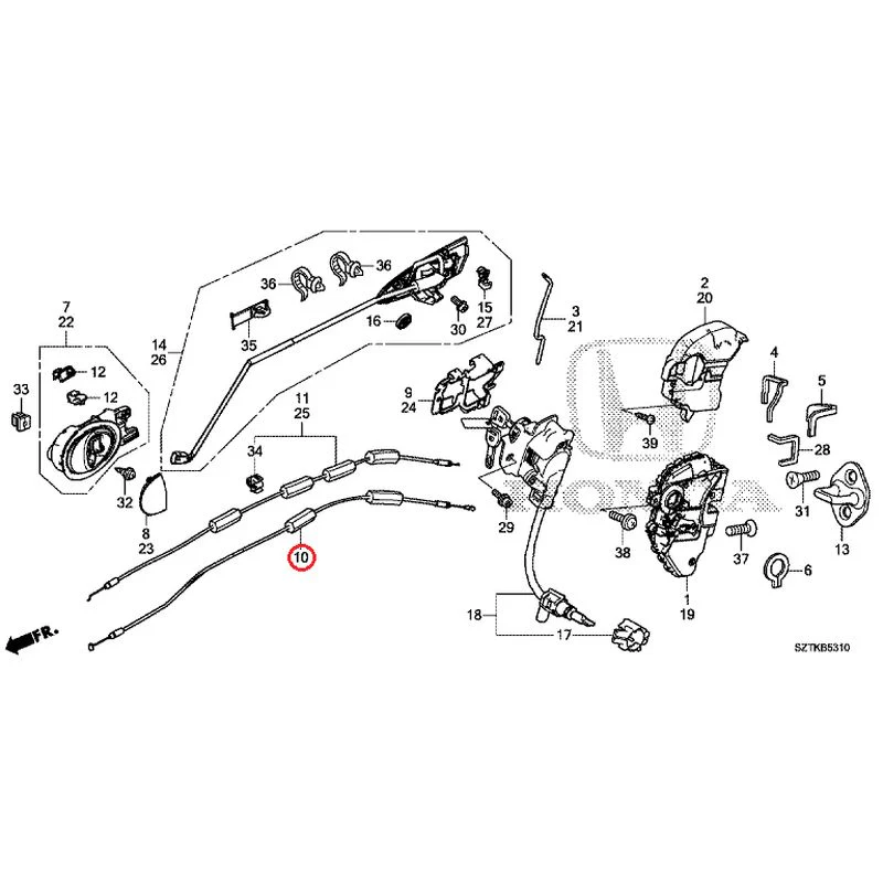 [NEW] JDM HONDA CR-Z ZF2 2014 Door Locks/Outer Handles GENUINE OEM - Image 11