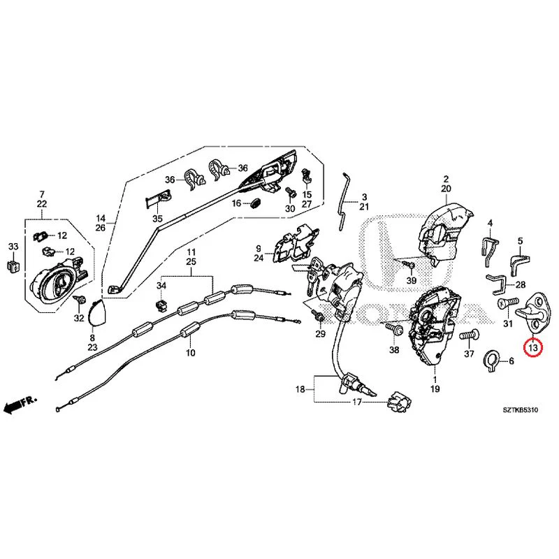 [NEW] JDM HONDA CR-Z ZF2 2014 Door Locks/Outer Handles GENUINE OEM - Image 15