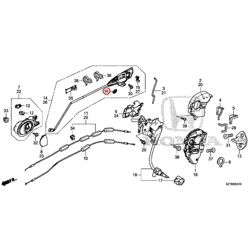 [NEW] JDM HONDA CR-Z ZF2 2014 Door Locks/Outer Handles GENUINE OEM - Image 24