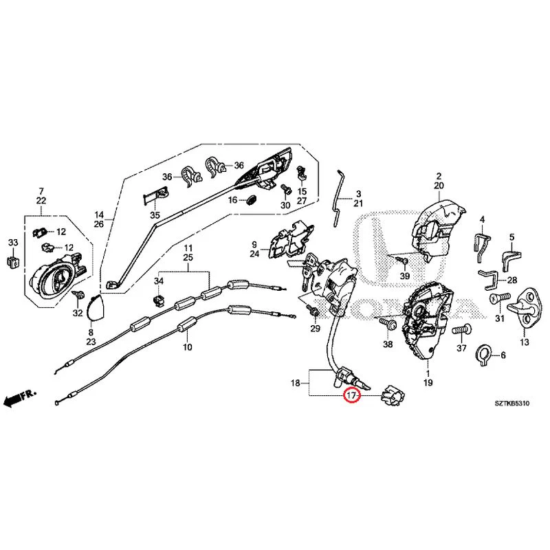 [NEW] JDM HONDA CR-Z ZF2 2014 Door Locks/Outer Handles GENUINE OEM - Image 25