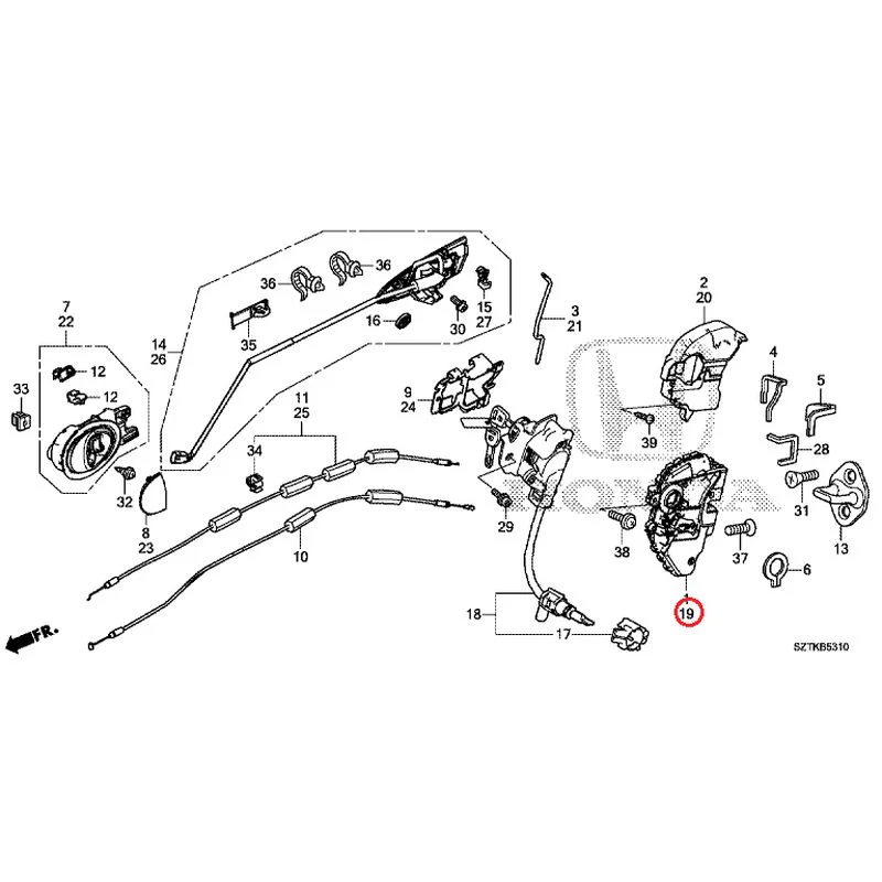 [NEW] JDM HONDA CR-Z ZF2 2014 Door Locks/Outer Handles GENUINE OEM - Image 27