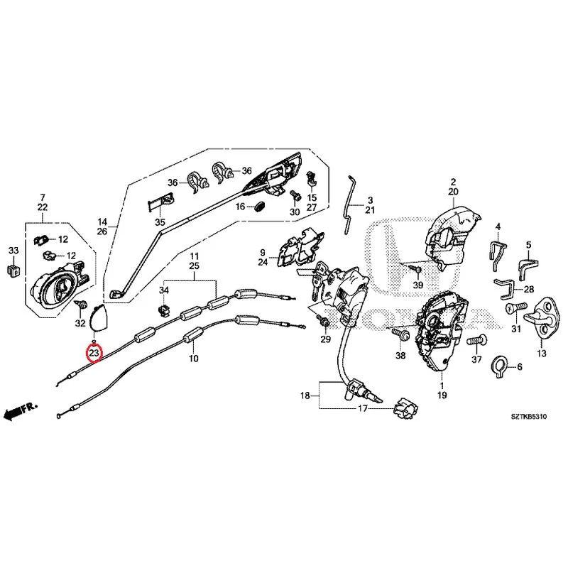 [NEW] JDM HONDA CR-Z ZF2 2014 Door Locks/Outer Handles GENUINE OEM - Image 31