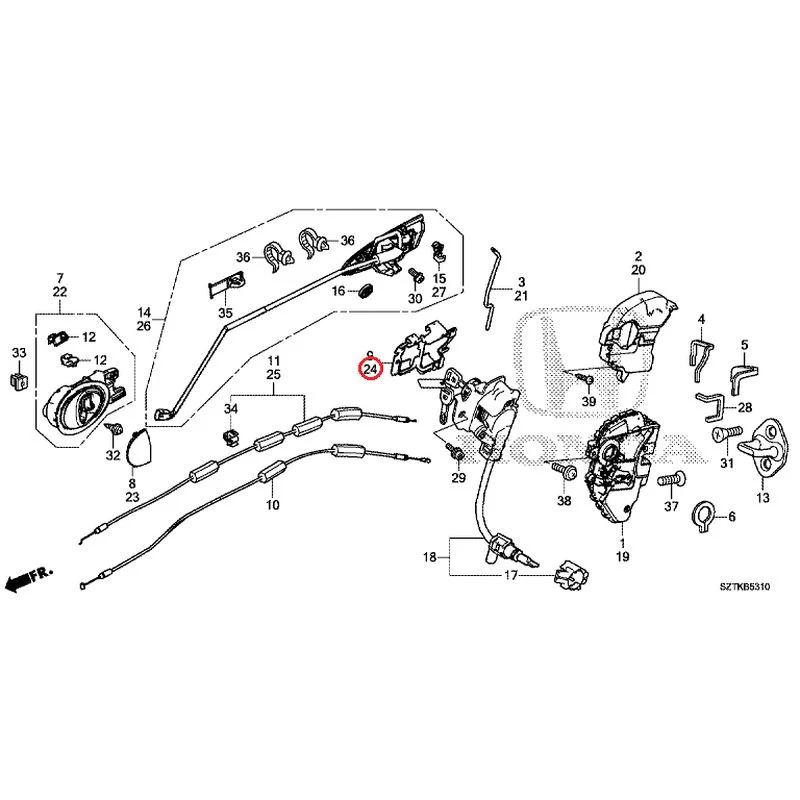 [NEW] JDM HONDA CR-Z ZF2 2014 Door Locks/Outer Handles GENUINE OEM - Image 32