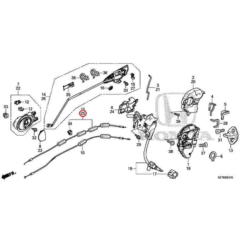 [NEW] JDM HONDA CR-Z ZF2 2014 Door Locks/Outer Handles GENUINE OEM - Image 33