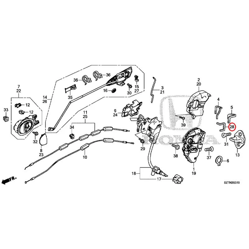 [NEW] JDM HONDA CR-Z ZF2 2014 Door Locks/Outer Handles GENUINE OEM - Image 42