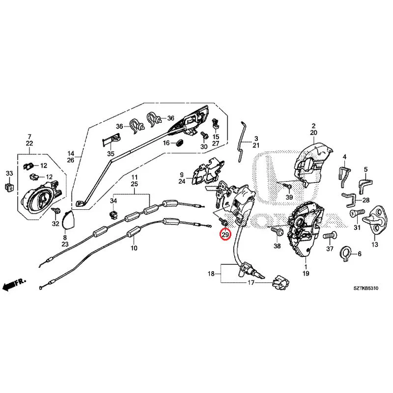 [NEW] JDM HONDA CR-Z ZF2 2014 Door Locks/Outer Handles GENUINE OEM - Image 43