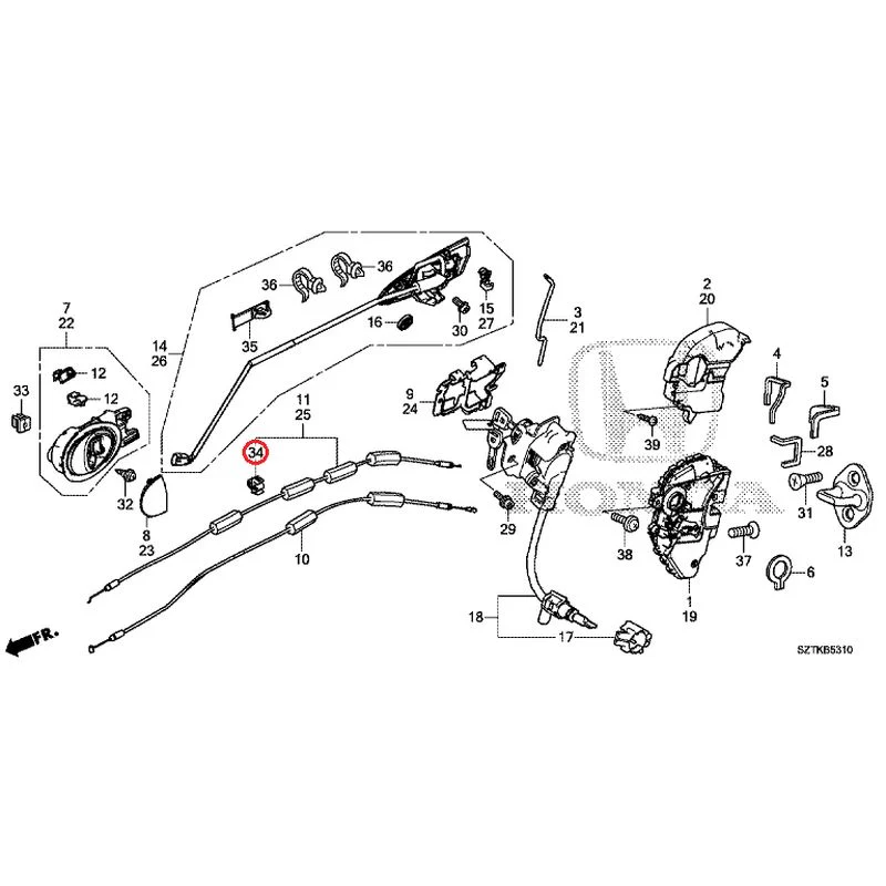 [NEW] JDM HONDA CR-Z ZF2 2014 Door Locks/Outer Handles GENUINE OEM - Image 48