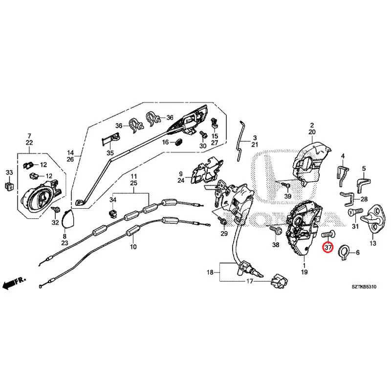 [NEW] JDM HONDA CR-Z ZF2 2014 Door Locks/Outer Handles GENUINE OEM - Image 51