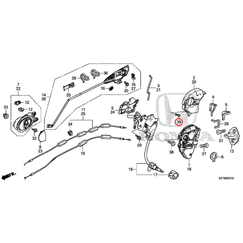 [NEW] JDM HONDA CR-Z ZF2 2014 Door Locks/Outer Handles GENUINE OEM - Image 53
