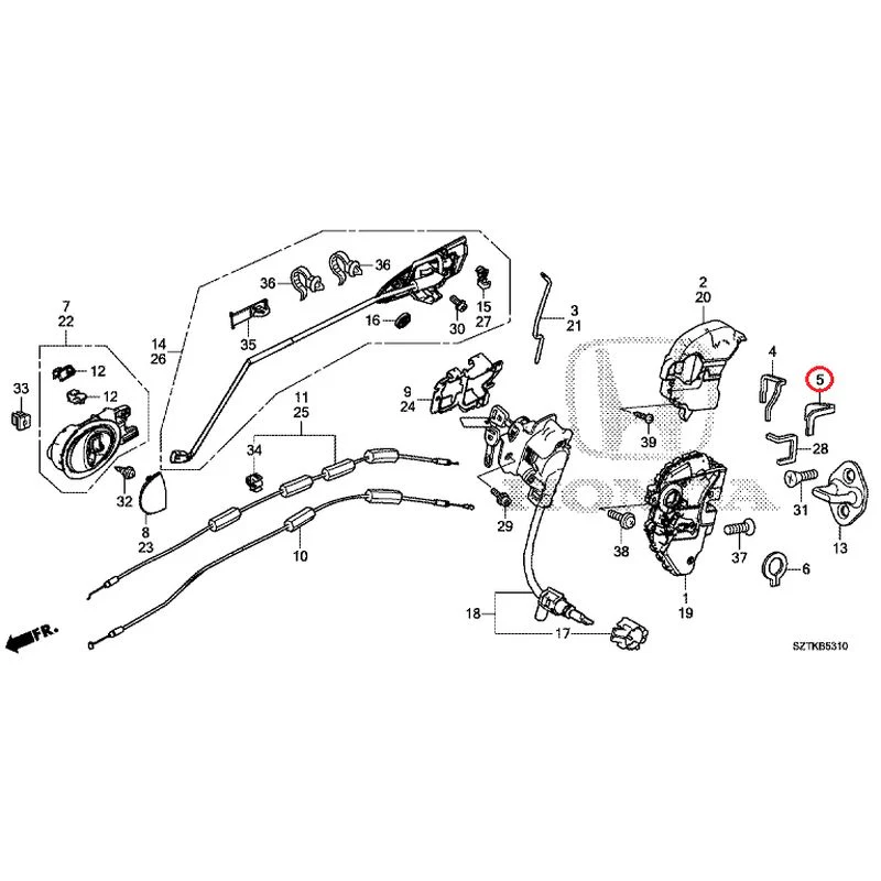 [NEW] JDM HONDA CR-Z ZF2 2014 Door Locks/Outer Handles GENUINE OEM - Image 6
