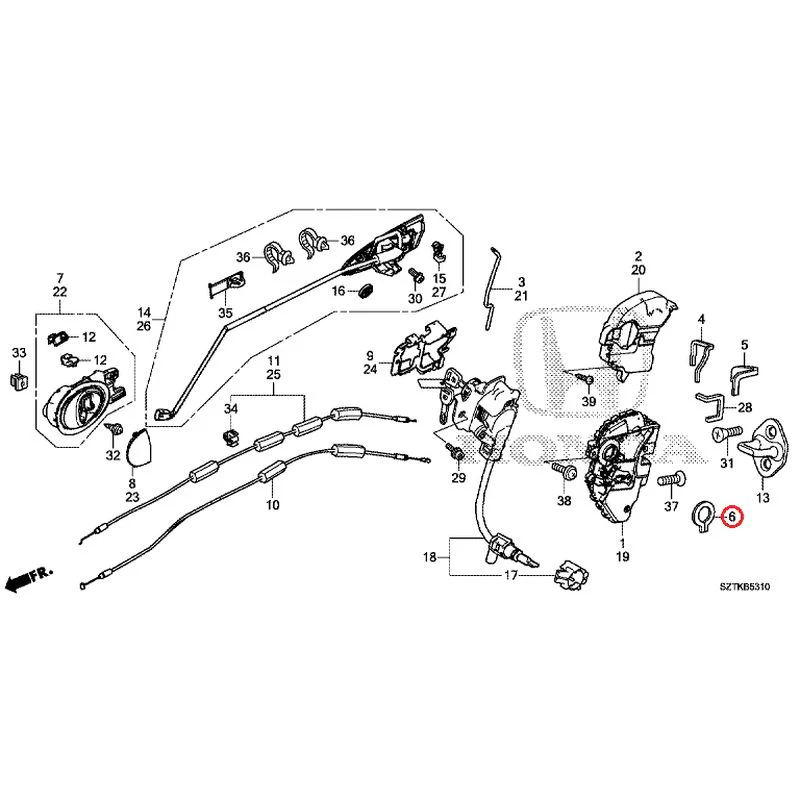 [NEW] JDM HONDA CR-Z ZF2 2014 Door Locks/Outer Handles GENUINE OEM - Image 7