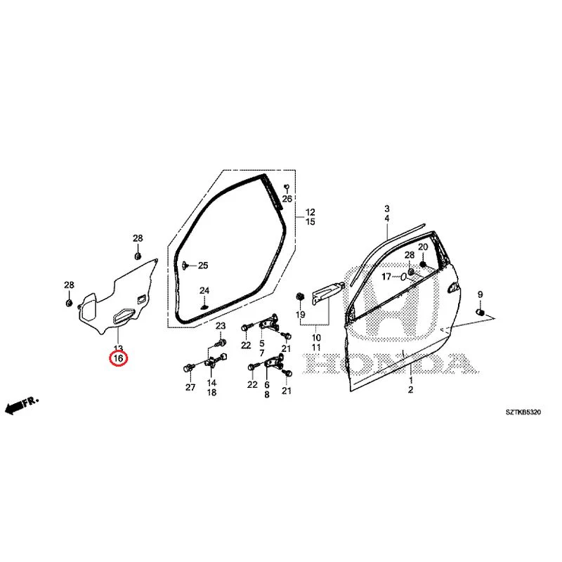 [NEW] JDM HONDA CR-Z ZF2 2014 Door Panels GENUINE OEM - Image 17