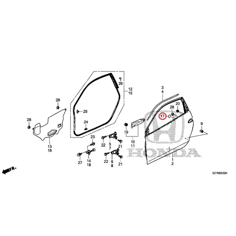 [NEW] JDM HONDA CR-Z ZF2 2014 Door Panels GENUINE OEM - Image 18