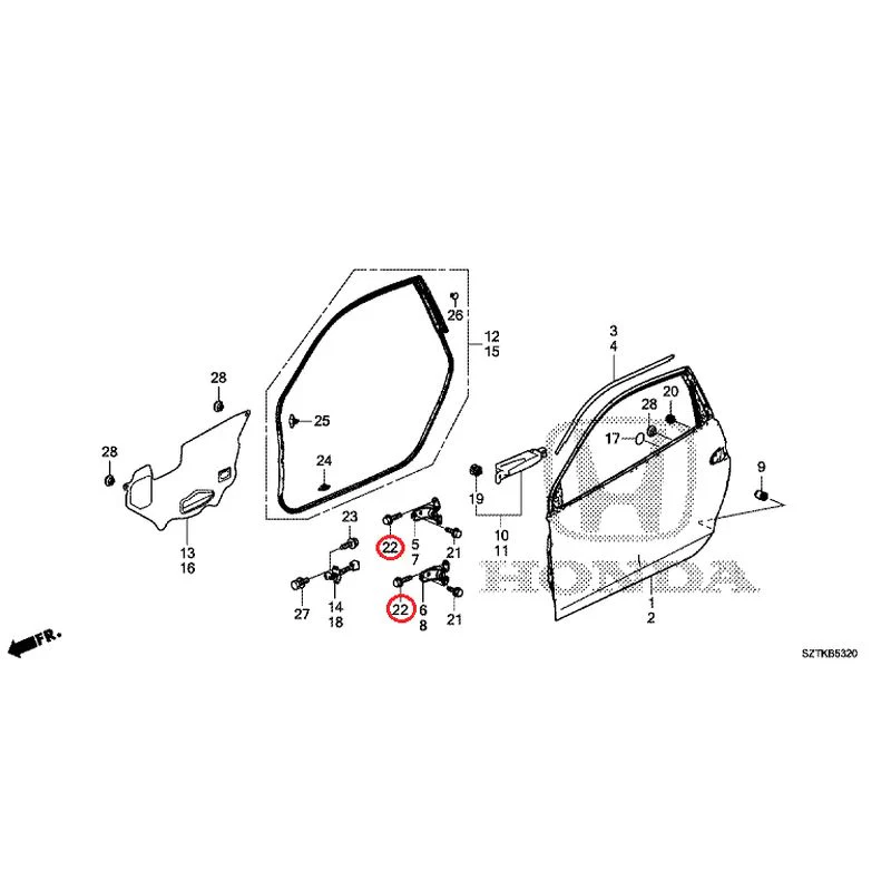[NEW] JDM HONDA CR-Z ZF2 2014 Door Panels GENUINE OEM - Image 23