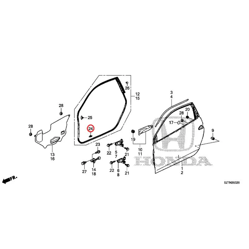 [NEW] JDM HONDA CR-Z ZF2 2014 Door Panels GENUINE OEM - Image 26