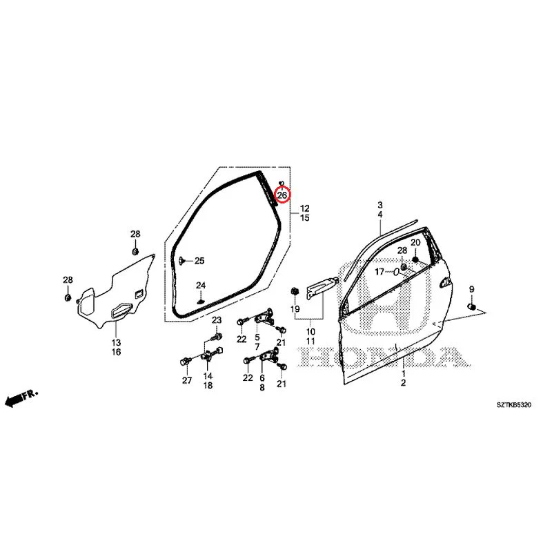 [NEW] JDM HONDA CR-Z ZF2 2014 Door Panels GENUINE OEM - Image 28