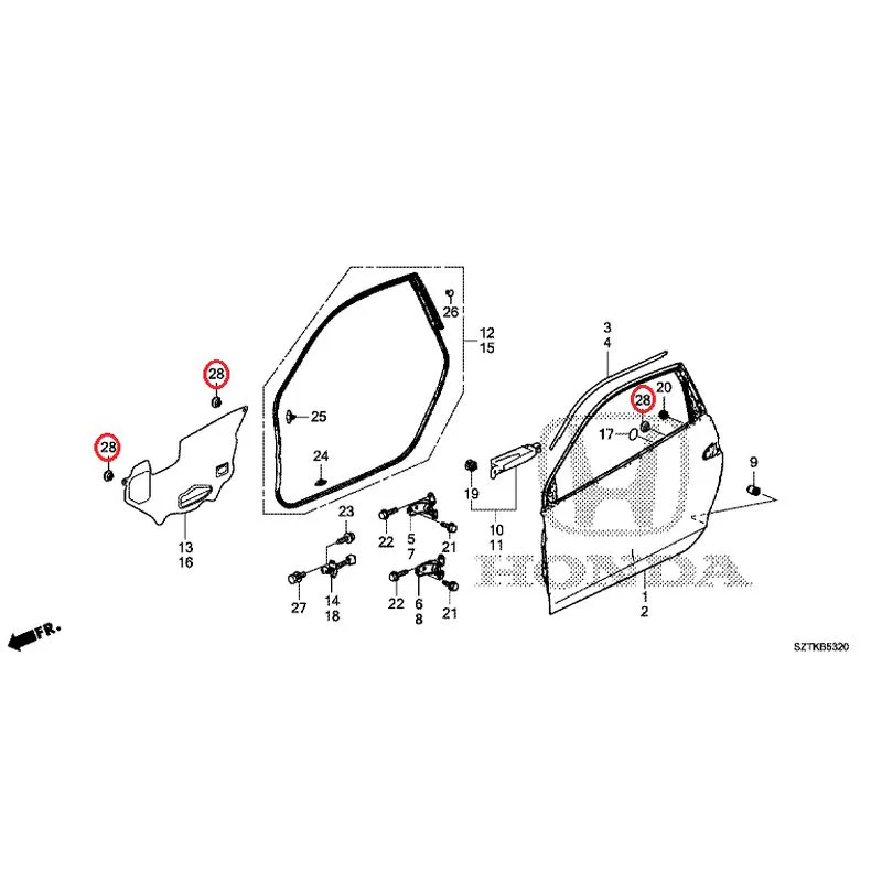 [NEW] JDM HONDA CR-Z ZF2 2014 Door Panels GENUINE OEM - Image 30