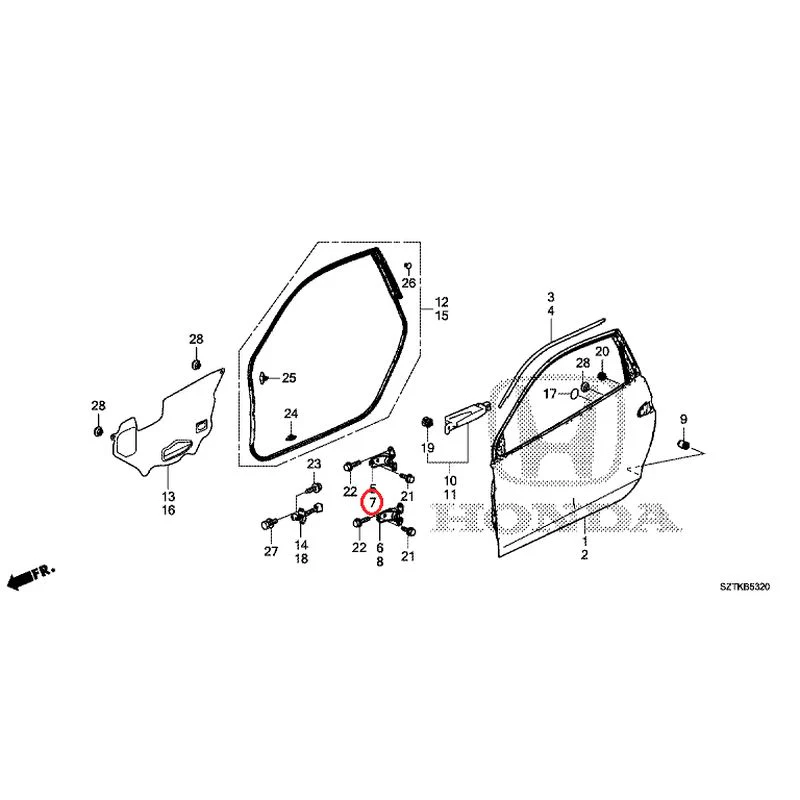 [NEW] JDM HONDA CR-Z ZF2 2014 Door Panels GENUINE OEM - Image 8