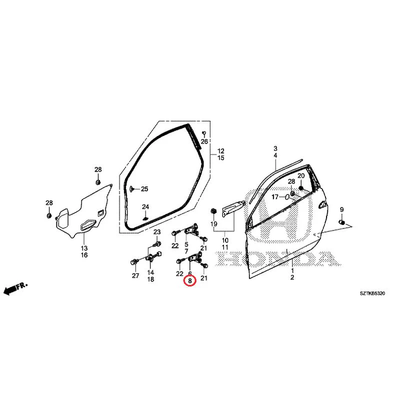 [NEW] JDM HONDA CR-Z ZF2 2014 Door Panels GENUINE OEM - Image 9
