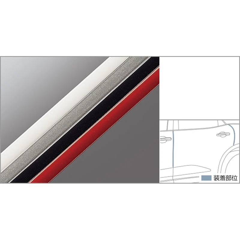 [NEW] JDM Toyota Crown CROSSOVER AZSH35/TZSH35 Door Edge Protector Genuine OEM - Image 5