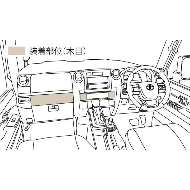 [NEW] JDM Toyota LAND CRUISER 70 GDJ76W Instrument Panel Set Genuine OEM - Image 2
