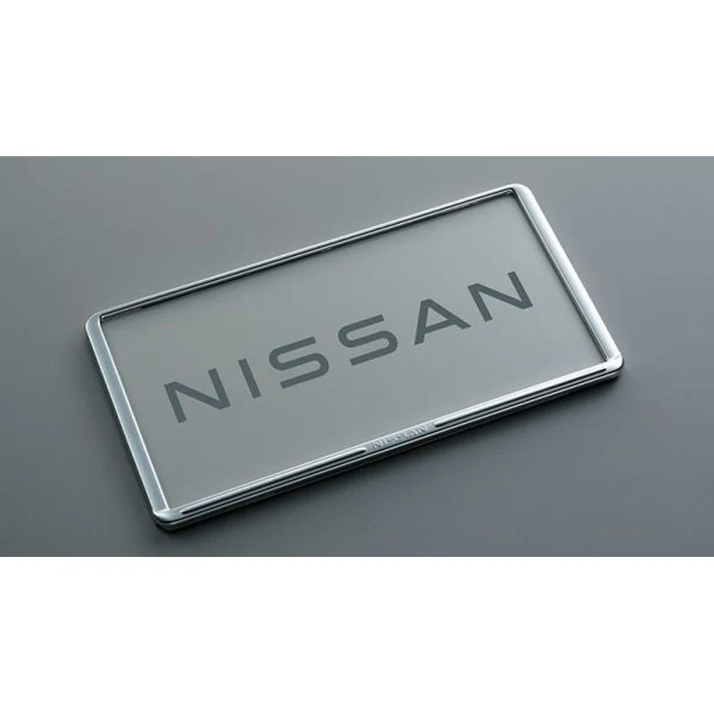 [NEW] JDM Nissan X-Trail T33 License Plate Rim Chrome Genuine OEM - Image 3