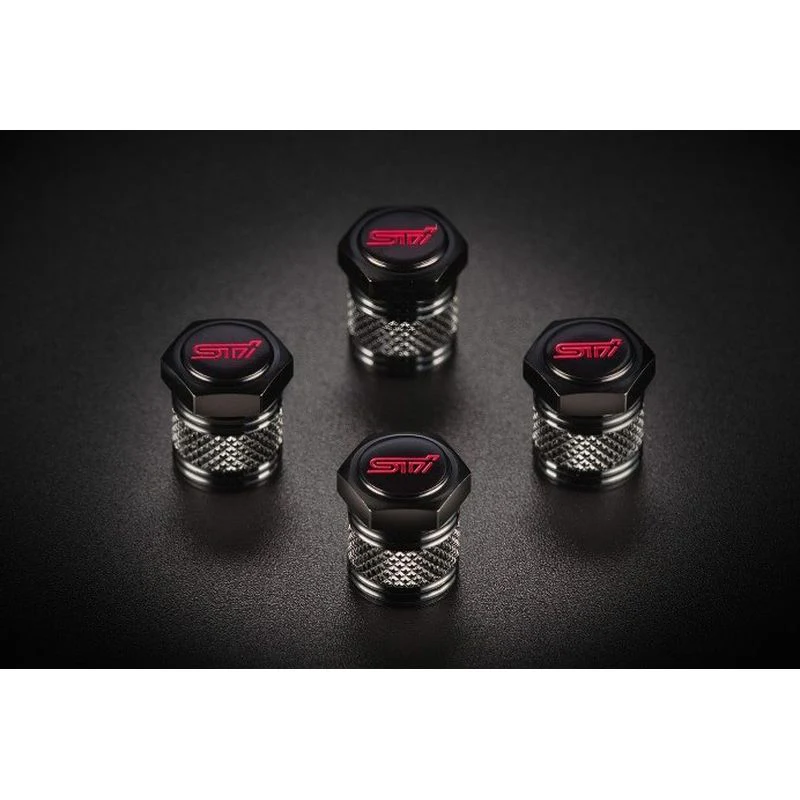 [NEW] JDM Subaru IMPREZA GU STI Valve Cap Set Genuine OEM - Image 2
