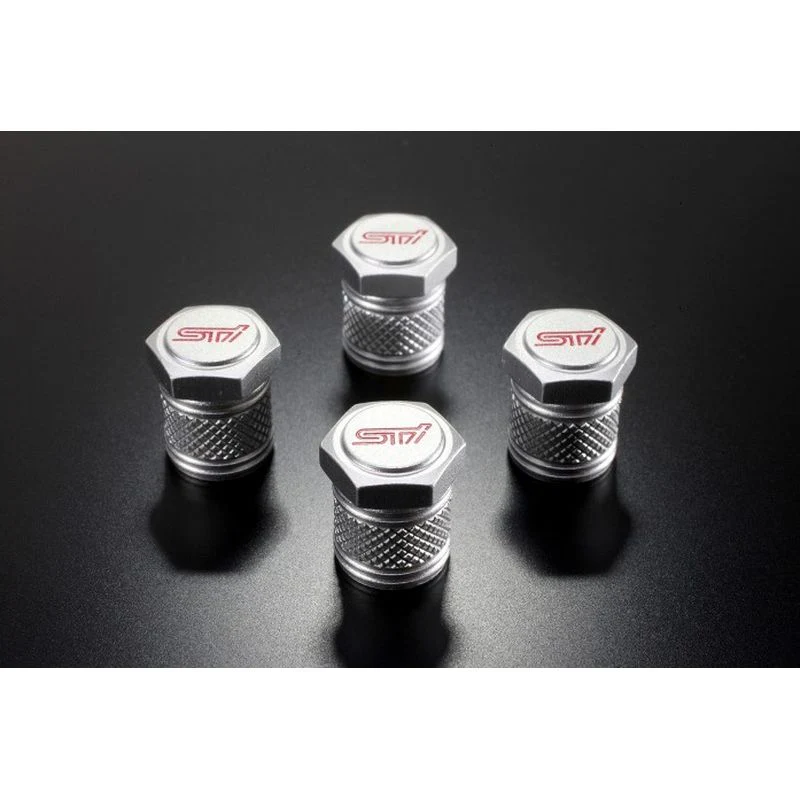 [NEW] JDM Subaru IMPREZA GU STI Valve Cap Set Genuine OEM - Image 3