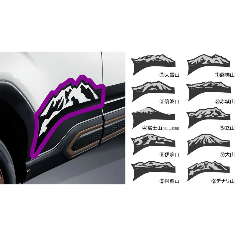 [NEW] JDM Subaru FORESTER SL Mountain Decal (Under Door) Genuine OEM - Image 9