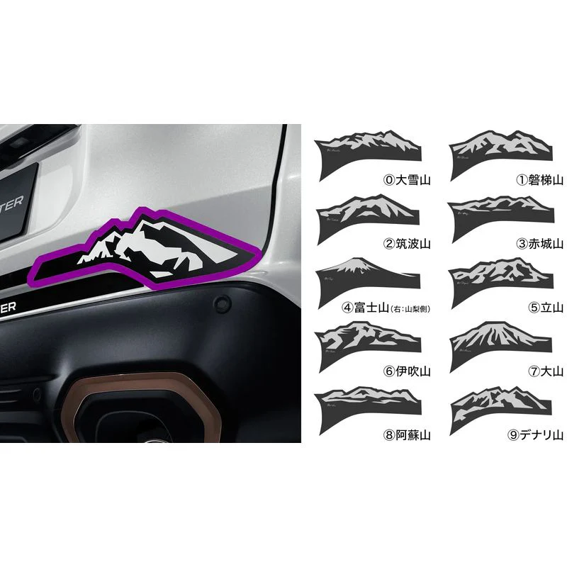 [NEW] JDM Subaru FORESTER SL Mountain Decal (Rear Gate) Genuine OEM - Image 2