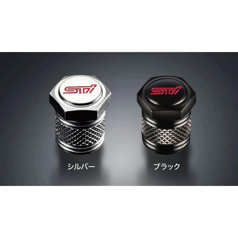 [NEW] JDM Subaru FORESTER SL STI Valve Cap Set Genuine OEM - Image 2